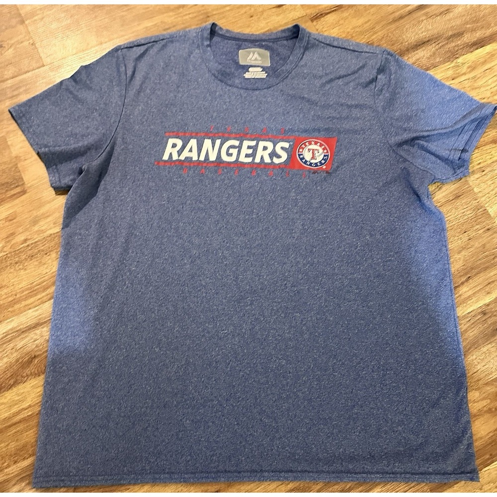 Majestic Athletic MLB Texas Rangers T shirt | Size XL|‎ Mens